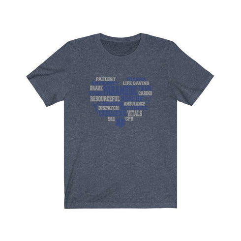 Paramedic's Heart - Short Sleeved Tee